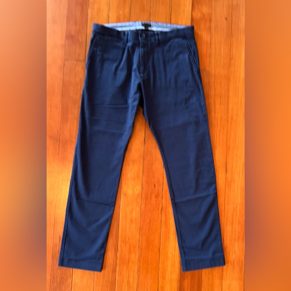 J. Crew Blue Trousers NWOT 484 Slim-fit stretch chino pant 31 W / 30 L